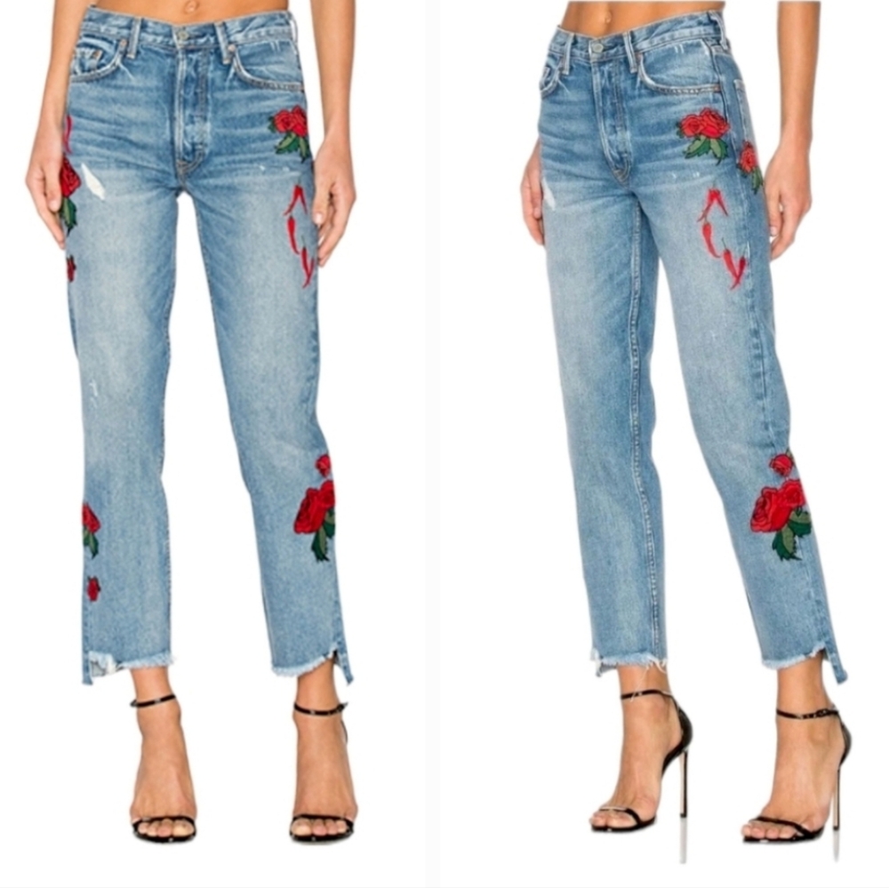 GRLFRND x REVOLVE Helena High-Rise Straight Jean in Day After Day